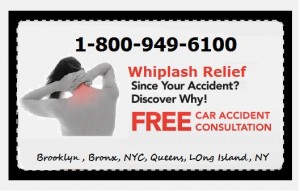 Whiplash Doctors in New York 1-800-949-6100