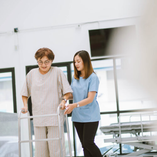 Post-surgical rehab for regaining strength with guided therapy tailored to older adults.