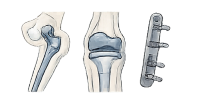 Artificial joints or metal hardware Artificial joints or metal hardware