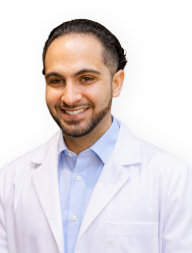 Professional provider headshot of Dr. David Mandil, MD, wearing a white coat over a light blue shirt against a white background.