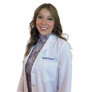 Headshot image of Samantha Emily Hurtado, PA smiling.