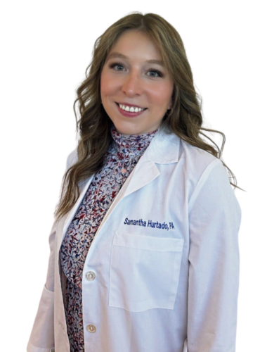 Headshot image of Samantha Emily Hurtado, PA smiling.